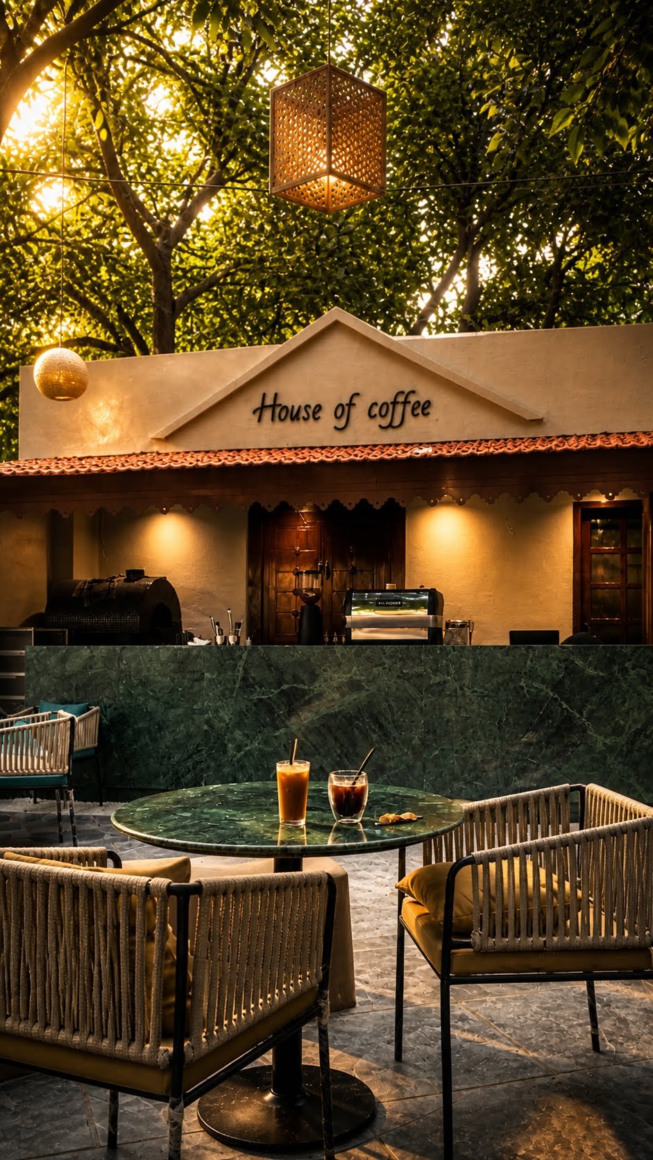 House of Coffee brewing counter