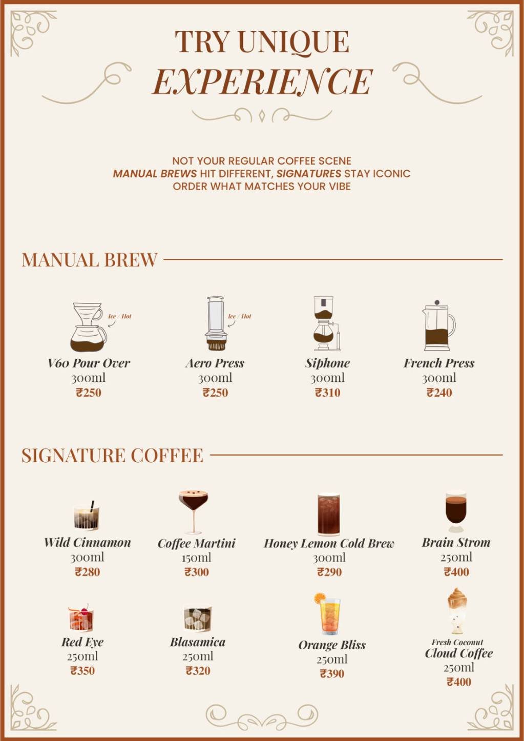 House of Coffee menu page 3