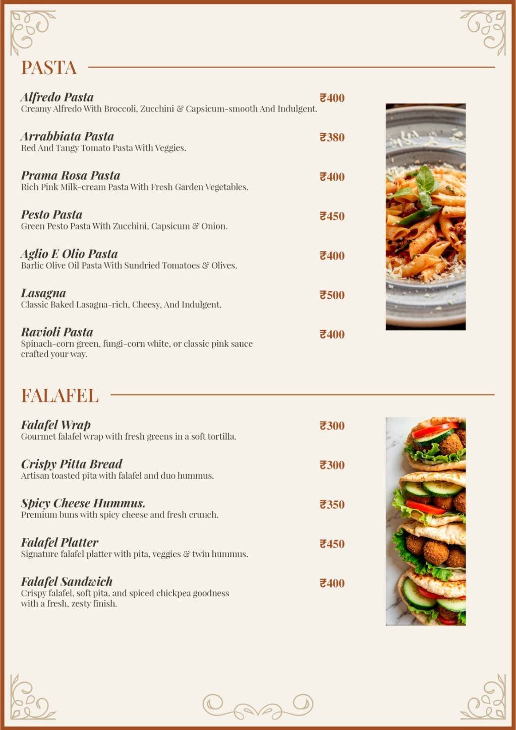 House of Coffee menu page 10