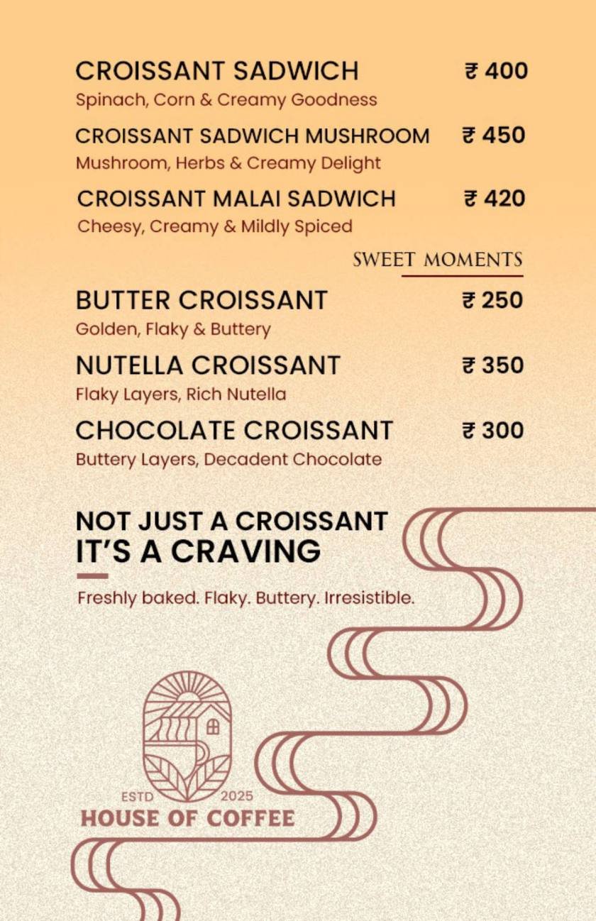 House of Coffee menu page 16