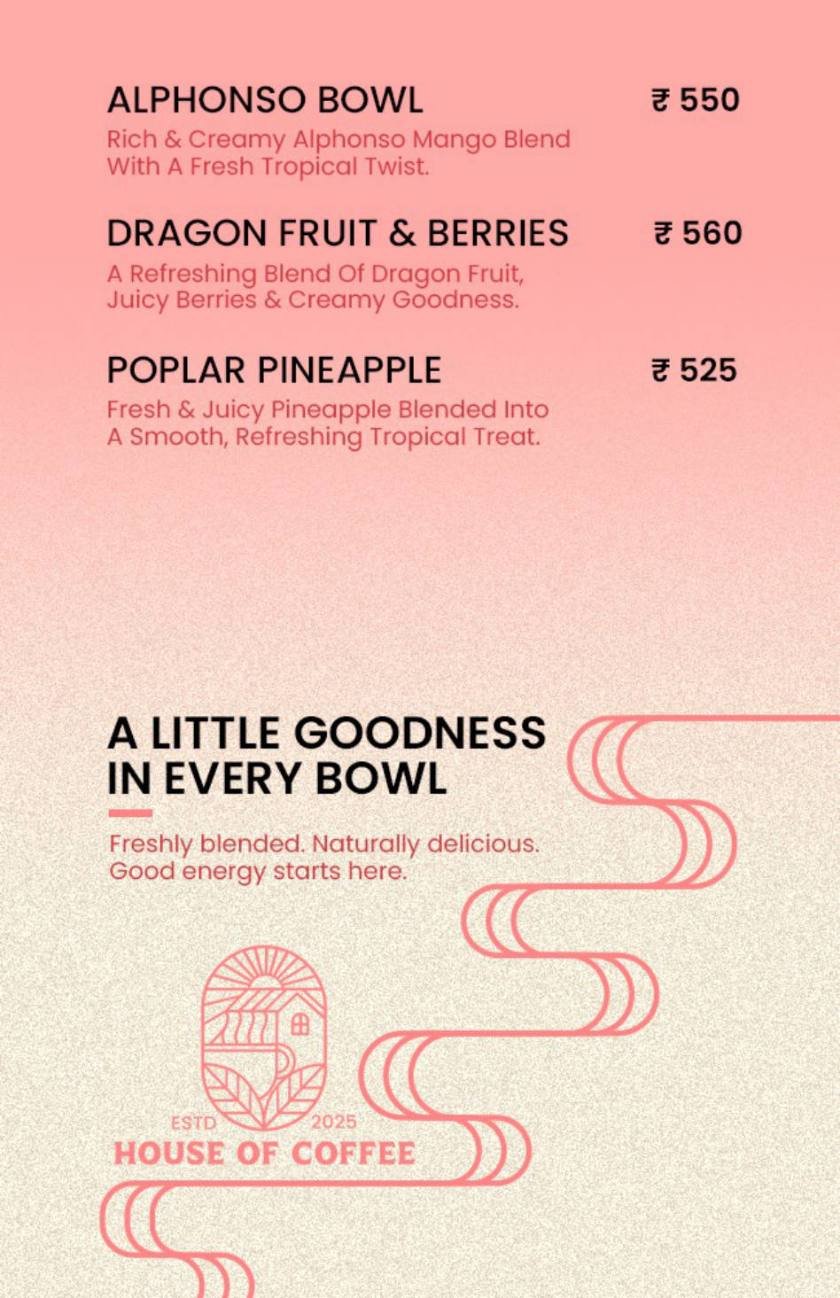 House of Coffee menu page 20